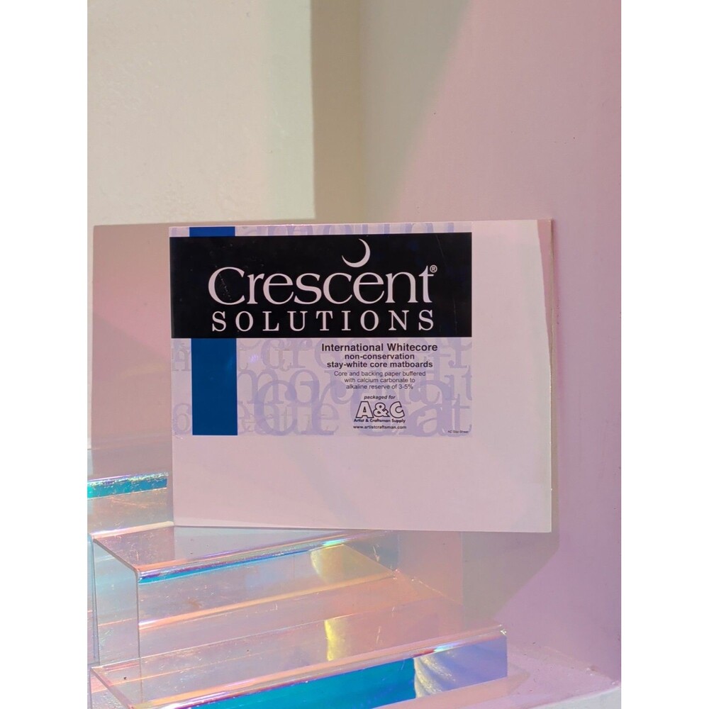 Crescent Solutions International Whitecore Matboard Art Framing Board 8"X10"